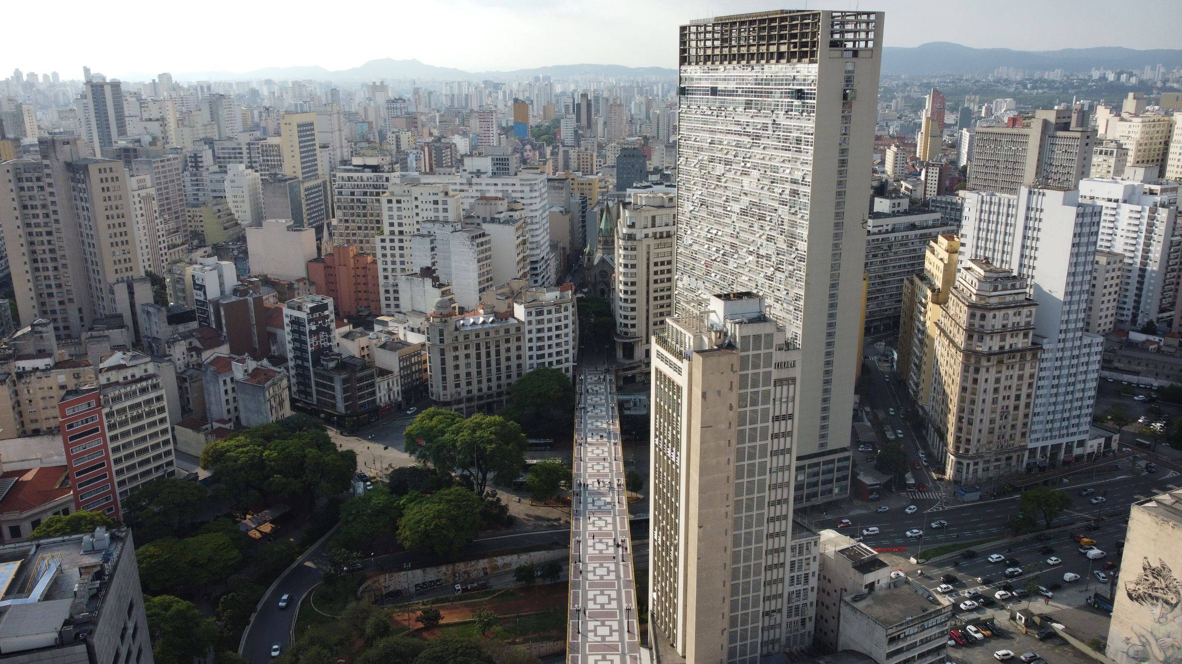 Vista de São Paulo, cidade onde fica a sede da Meu Seguro